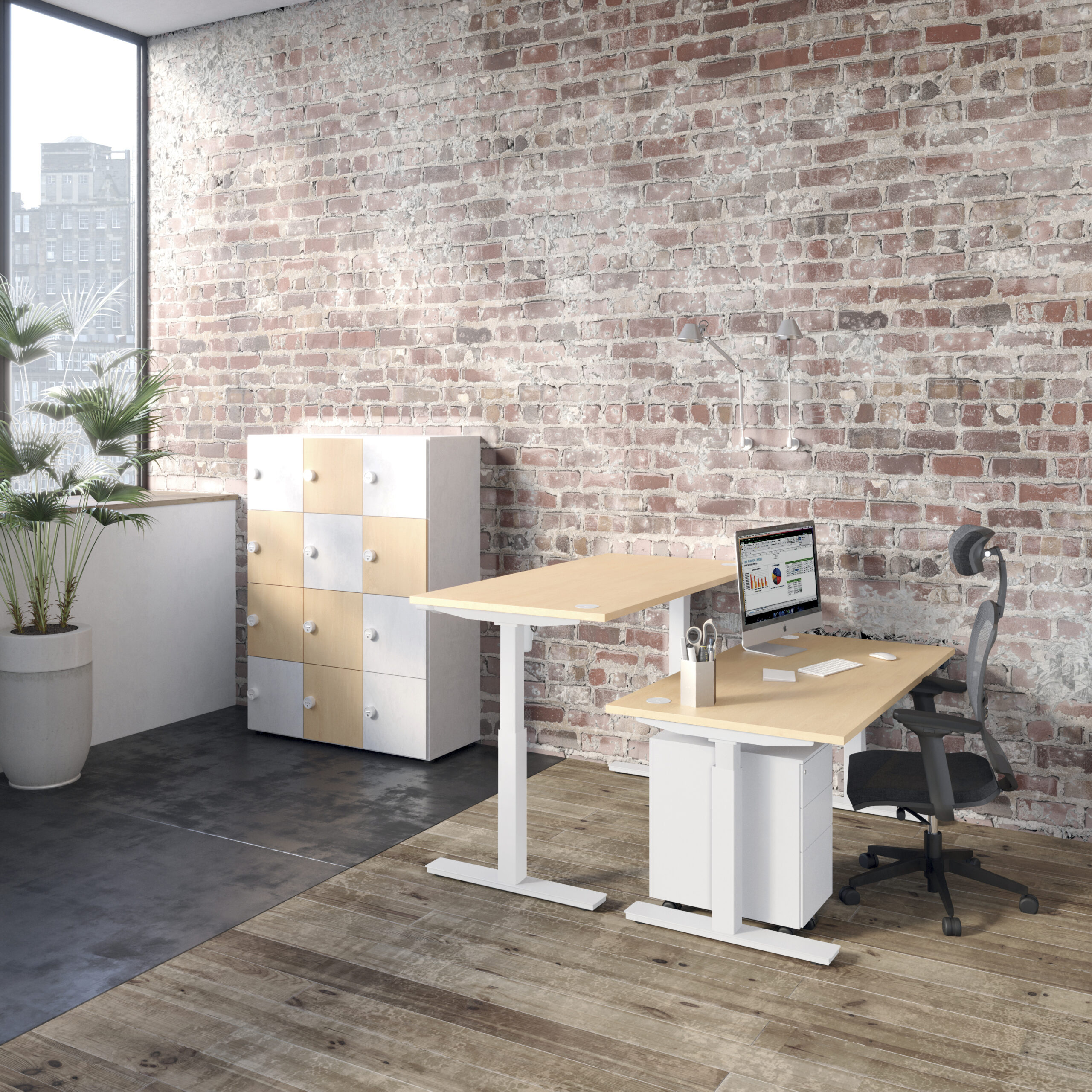 Bureaux réglables en hauteur