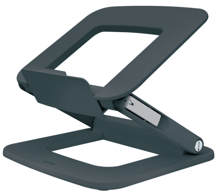 Support multi-angles réglable pour ordinateur portable Leitz Ergo Gris foncé